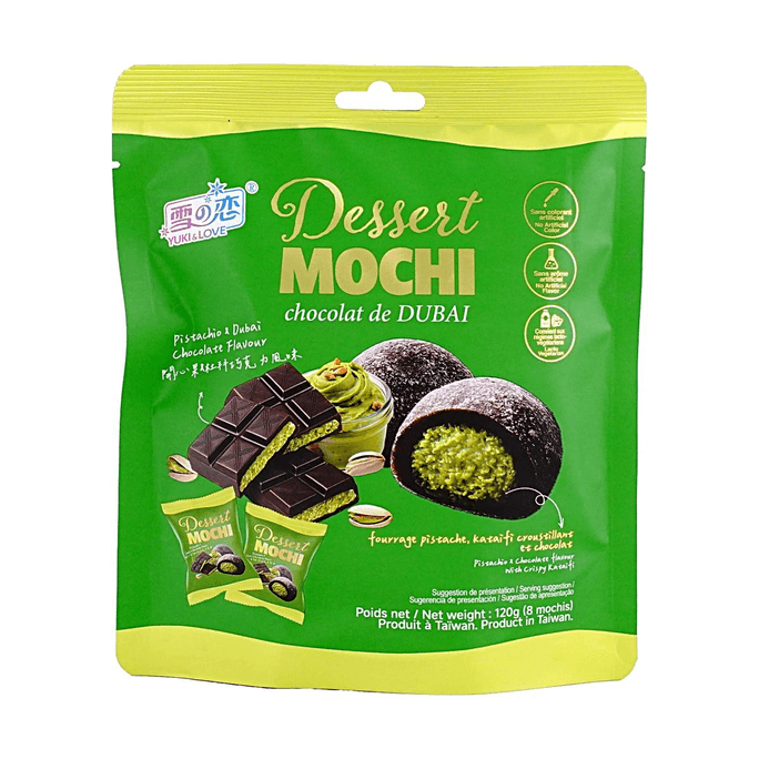 YUKI&LOVE Pistachio Dubai Mochi 120g