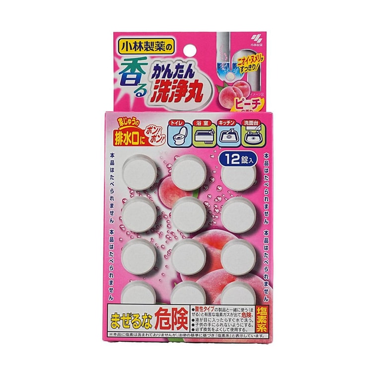 Multi Purpose Easy Cleaning Scented Cleaner Peach 12 Tablets 4