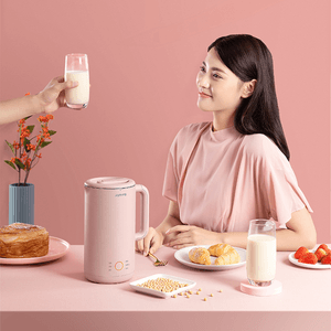 Soybean Milk Machine Superfine Grinding Filter-free Multifunctional Oat Milk/Almond Milk/Soy Milk Maker Mini version Ros