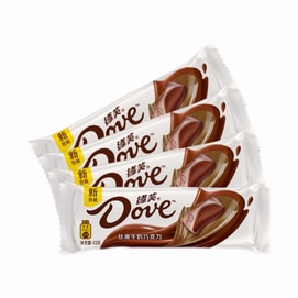 【中国直邮】 德芙 【丝滑牛奶43g】*4条