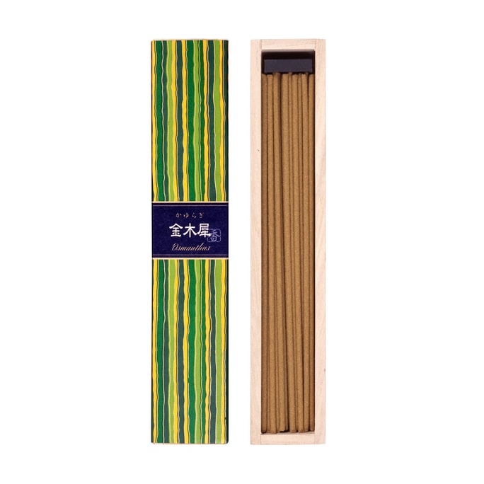 Kayuragi Stick Incense 40 Sticks With Incense Stand #Osmanthus