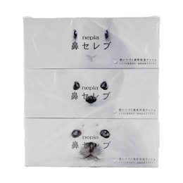 日本NEPIA妮飘 鼻子贵族超柔软纸巾 鼻炎专用保湿纸巾 200抽*3盒