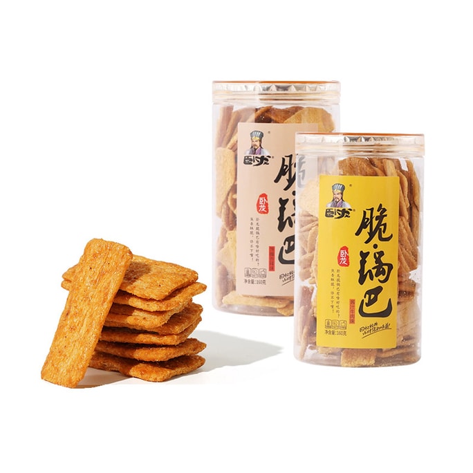 [중국 직송] 울룡 수제 바삭한 쌀과자 160g*2캔 매콤하고 소고기 맛 [고추로 바삭하고, 밀 본연의 향과 매콤하고 짭짤한 맛] 옛날식 감자칩 쌀과자, 만족스러운 간식, 매콤하고 캐주얼하며, 인기 있는 향수 어린 간식, 샹양의 이름 없는 특산품.