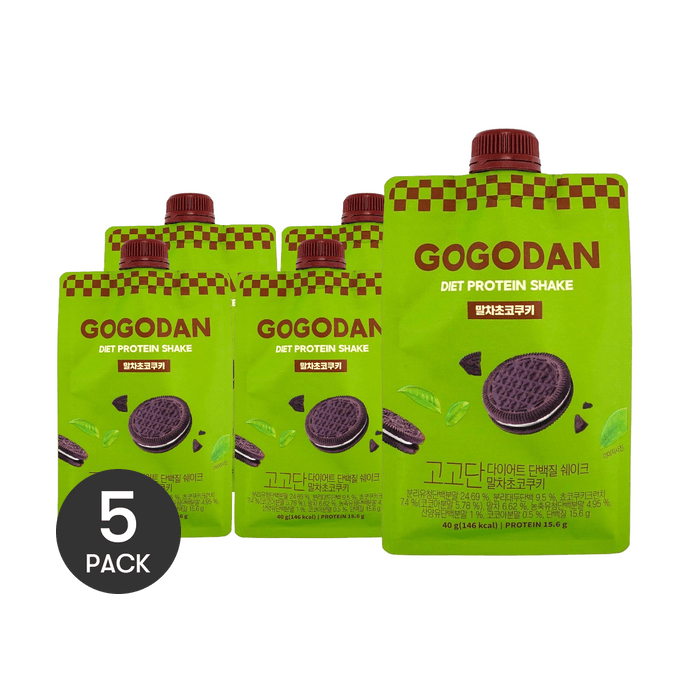 Diet Protein Shake Matcha Chocolate Cookie Flavor 1.76 oz *5【5 Packs】【0 Sugar Low Fat High Protein Meal Replacement】