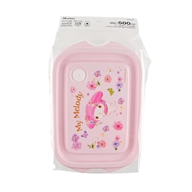 My Melody Pastel Pattern Food Container, 16.9 fl oz 2-Pack Airtight Storage Box