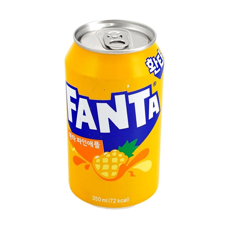 Fanta Pineapple Flavor Soda 11.83 fl oz【0 Caffeine】 5