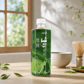 Rich Matcha Milk Tea Beverage, 16.91 fl oz【Creamy Matcha Latte Flavor】