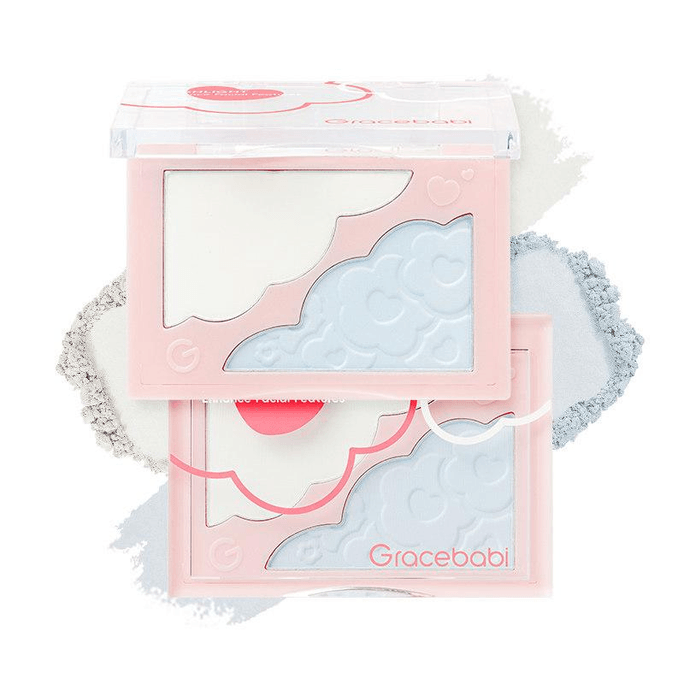 【中国直邮】 gracebabi 浮光立影双色高光盘#01奶泡蓝*1个