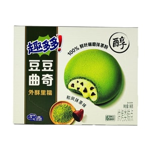 趣多多 豆豆曲奇 和風抹茶味 96g【外酥裡糯】