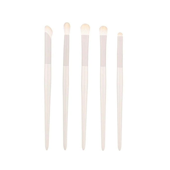 노바글로우(공식 플래그십 스토어) 클라우드 포슬린 시리즈 아이 브러시 세트 - 심플하면서도 완벽한 5가지 아이 메이크업 브러시 세트입니다.