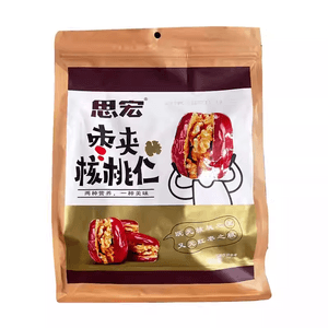 Jujube Stuffed with Walnut Kernels, Red Dates with Walnut Kernels, Big Jujube Hug Fruit, Xinjiang Specialty, Small Pack Snack, 252g*1 pack