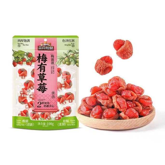 쓰리 스쿼럴스 메이유 딸기맛 100g*1봉지