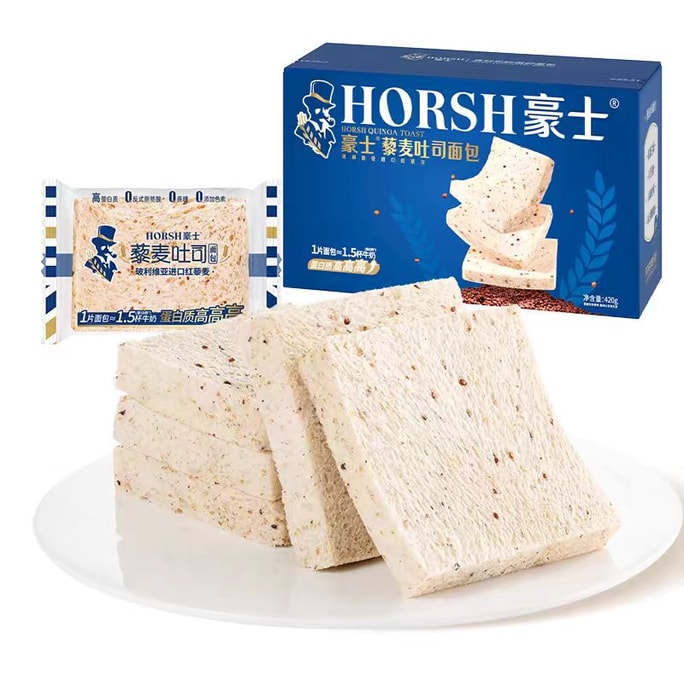 [중국 직배송] 하오시 퀴노아 토스트 통밀빵 9팩 381g