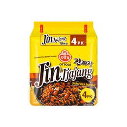 Jin Jjajang Korean Style Noodles 4pk