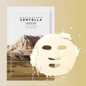 韩国SKIN1004理肤天使 马达加斯加积雪草水凝胶安瓿面膜 25ml*10片 强保湿舒缓镇静 超贴和持久水润 弱酸性 敏感肌【2盒超值装】