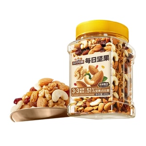 삼지송서 대용량 3 견과류 3 과일 건조 혼합 매일 견과류 400g [견과류 첨가 비율 ≥ 51%] 아몬드 캐슈넛 호두 조합 크랜베리 홍황 포도 건조 비유탕 0 첨가 학생 두뇌 보충 아침 요거트와 함께 [사무실 오후 간식 노인 아이 온 가족 일상 건강 영양 견과류 간식]