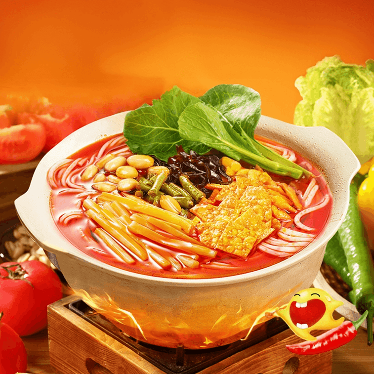 臭い宝物 柳州河カタツムリライスヌードル 激辛＆濃厚 350g [具材入り漬物タケノコ2パック] 5