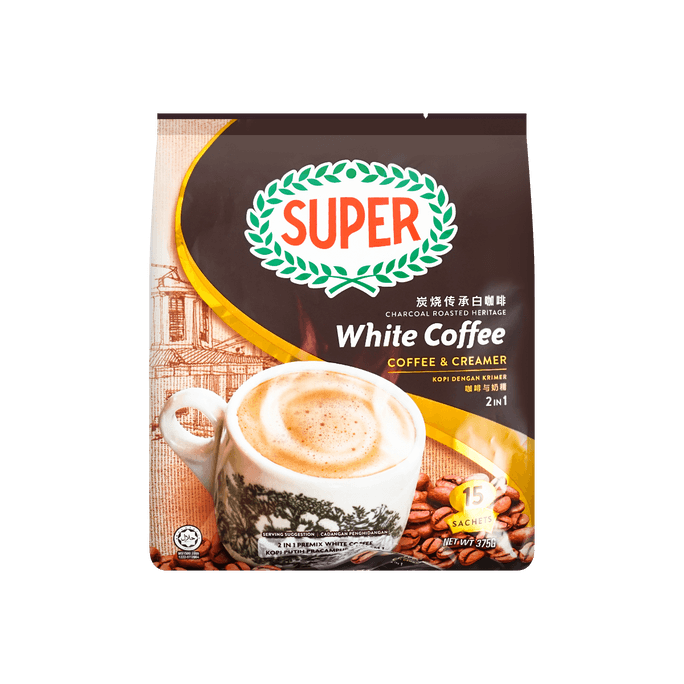 スーパーチャコールローストイポー（2 in 1）ホワイトコーヒー 25g