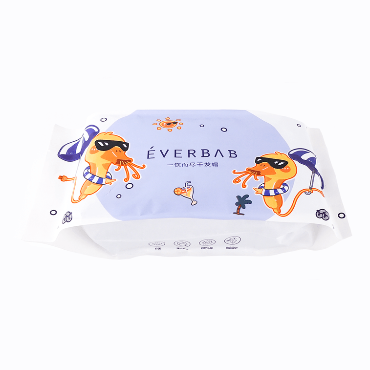 EVERBAB艾蓓拉 一饮而尽干发帽 超强吸水浴帽 加厚包头毛巾 蓝色 3