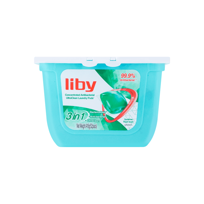 立白 除菌倍淨洗衣凝珠洗衣球 416g 52粒 強力除蟎除菌 99.99%