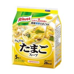 【日本直郵】 AJINOMOTO 味之素 knorr 低熱量低卡代餐方便蛋花湯5食入