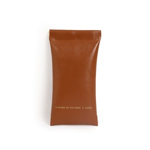 RAMBLE墨镜眼镜袋 焦糖色 太阳镜收纳 便携抗压 放近视眼睛包 自动闭合保护 