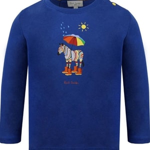 MOM LOVES ME 子供用 ゼブラ柄 アンブレラ 長袖シャツ (12ヶ月)