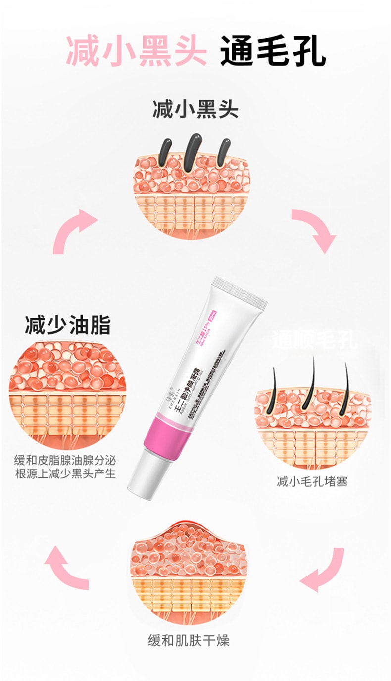  臻羞 壬二酸净颜凝露 30g【抗菌 抗炎 调节角质 抑制黑色素 淡化痘印 色沉 黄褐斑 改善闭口粉刺】