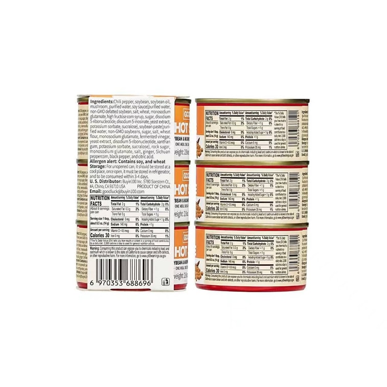 Soybean and Mushroom Hot Sauce 3 Cans 9