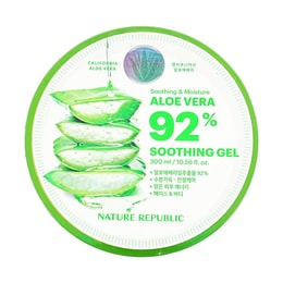 Nature Republic Aloe Vera Gel 92% - Hydrating Spreadable Face Mask for Acne Scar Repair 10.14 fl oz