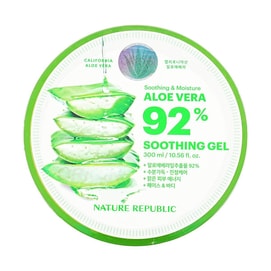 韓國NATURE REPUBLIC自然樂園 蘆薈膠 塗抹式保濕面膜 修復祛痘印面霜凝膠 300ml