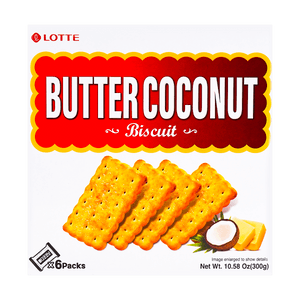 韩国LOTTE乐天 蜂蜜椰奶酥脆饼干 300g (新老包装随机发)