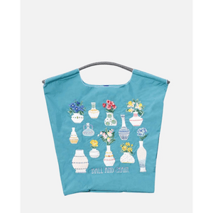 Flower Vase Shoulder Bag Blue M 165g