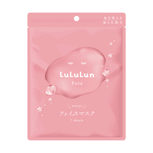 日本LULULUN 小粉袋快速補水面膜 7片入 保濕滋潤修護 抗皺緊緻 植物萃取 敏感肌肉可用 無懼卡粉 @cosme