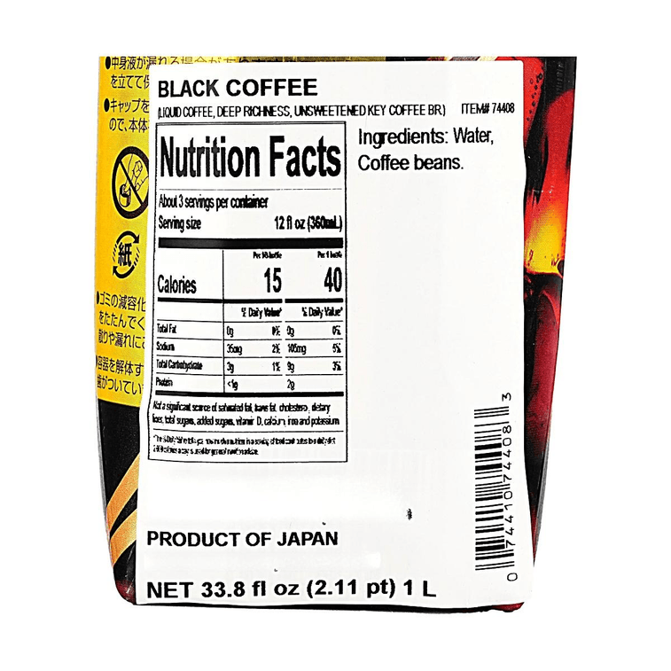 無糖ブラックコーヒー、液体コーヒー、濃厚で無糖、33.81液量オンス 4