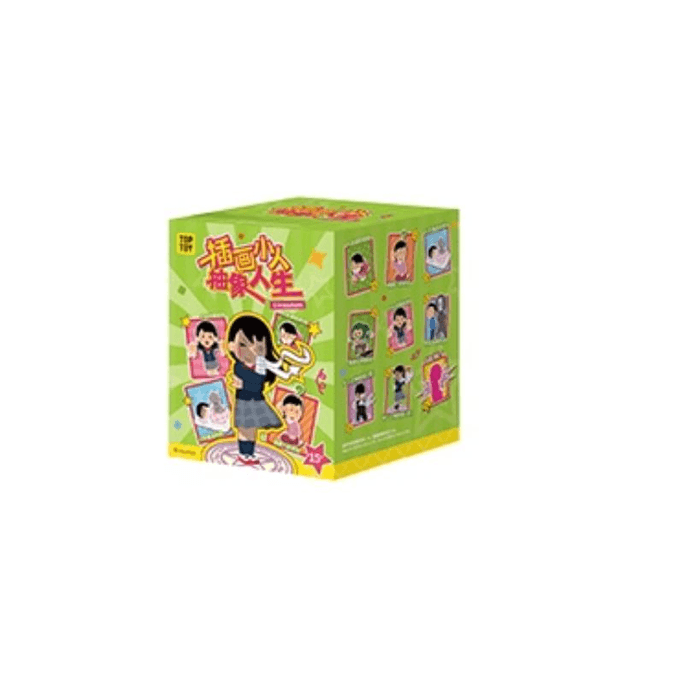 【中国直邮】 TOP TOY irasutoya插画小人抽象人生系列手办盲盒单个115*90*90mm *1件