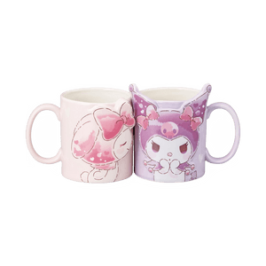 My Melody & Kuromi Love Couple Mug Set 613g