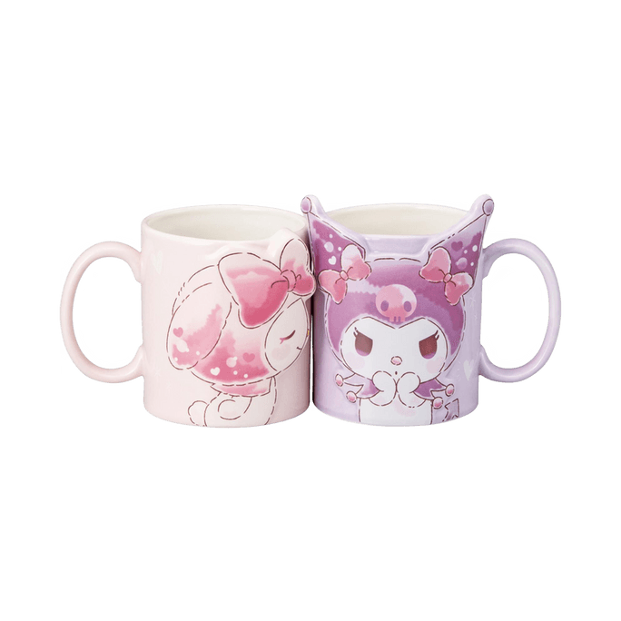 My Melody & Kuromi Love Couple Mug Set 613g