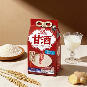 日本MORINAGA森永 发酵米酒 日式传统甜酒 4包入 54g【冲泡速溶酒酿】【冷热水冲泡即饮】