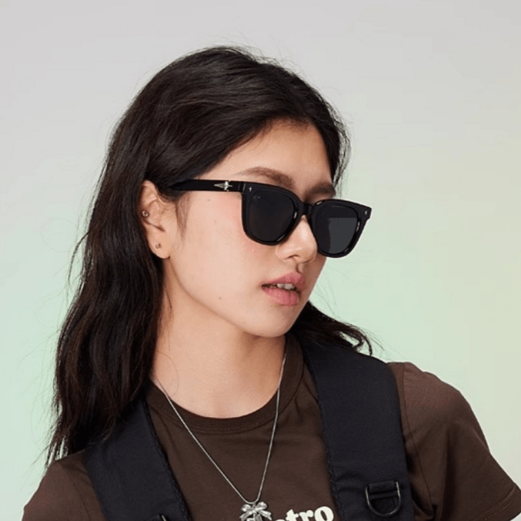 FENCH [GM 스타일] 편광 선글라스, 자외선 차단, 고급스러운 얼굴 윤곽 보정 스퀘어 프레임, 남녀공용, 운전, 거리 사진 촬영 및 여행에 적합한 스타일리시한 안경 3