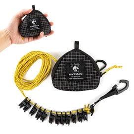 Hanging Rope with Clips for Travel Hotel No Drilling Camping Windproof Drying Rope