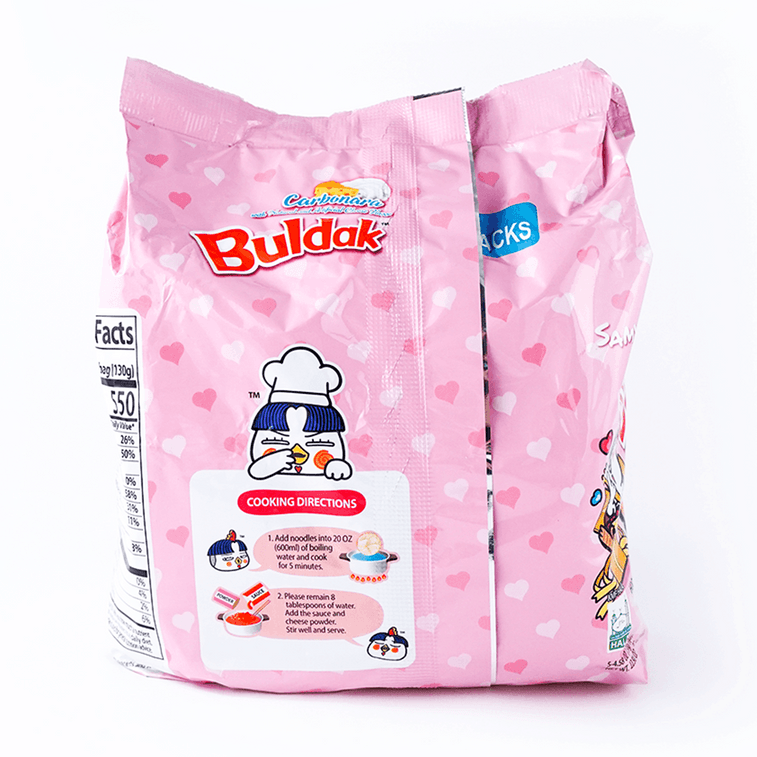 韩国SAMYANG三养 BULDAK 火鸡面拌面 辣鸡肉拉面 15包 2050g 【芝士味+粉色奶油芝士味+黑色超辣味】【超值3口味共15包】 8