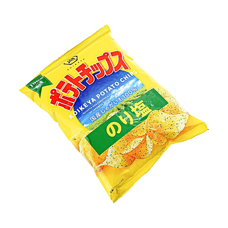 Seaweed Salt Potato Chips 1.94oz 【100% Japanese Potatoes】【Classic Seaweed Salt Flavor】 4