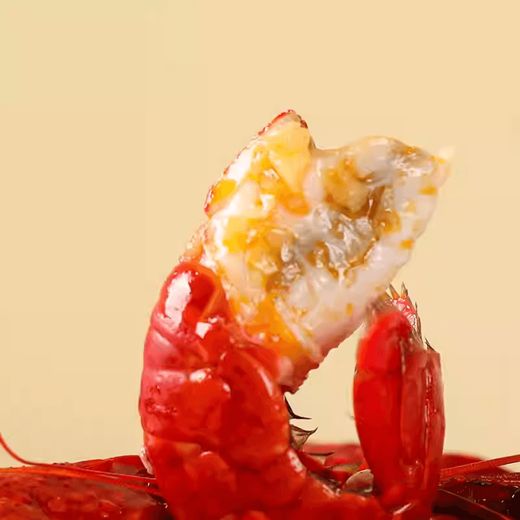 【中國直郵】 三知情 去殼香辣龍蝦醬下飯菜拌飯醬小龍蝦醬蒜蓉醬拌麵即食湖南口味蝦238g 5