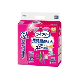 Lifree Long-lasting Thin Pants S Size [32 pieces, 4 times absorption]