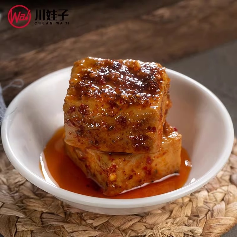 Sichuan Red Oil Fermented Tofu 180-Day Earthen Jar Fermented No Additives Mild & Creamy 220g 7