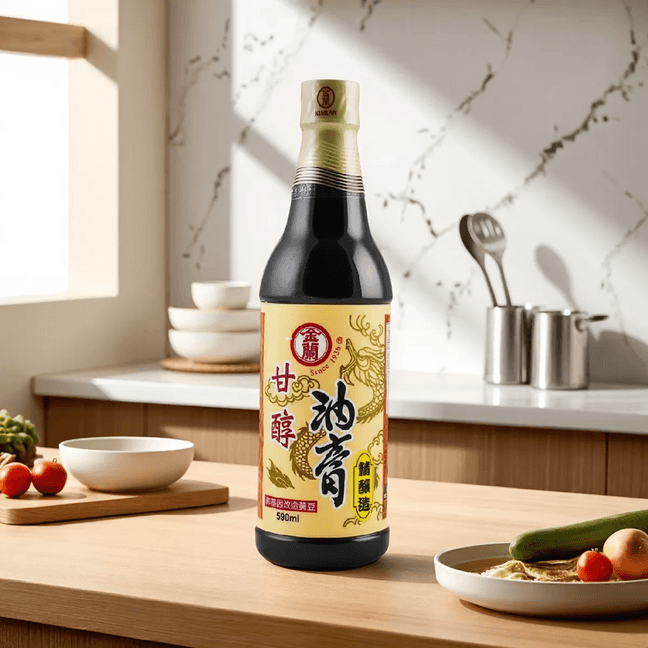 台湾金兰 精酿甘醇油膏 590ml【三杯鸡卤肉饭调料】【固体酱油】