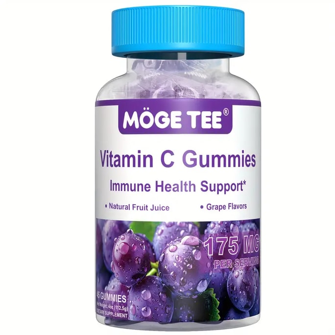 Vitamin C Gummy Bears – Immune Support Grape Flavor 45 Count