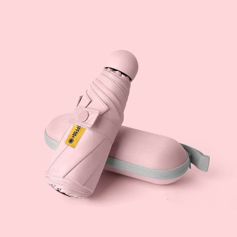 Cyanide Sunscreen UV Umbrella 1 piece pink 2-in-1 rain/sun mini foldable ultra-light compact and portable 3