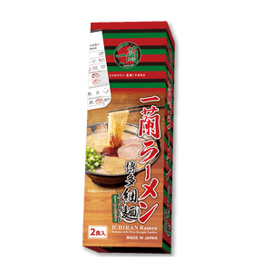 【日本直邮】 日本 一兰拉面 ICHIRAN 日式豚骨汤拉面 直面 1盒装(2人份)